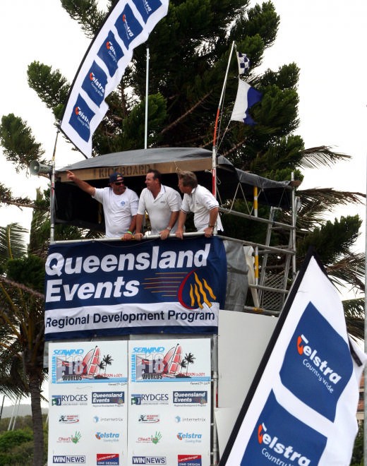 Beach tower in use © Sail-World.com /AUS http://www.sail-world.com